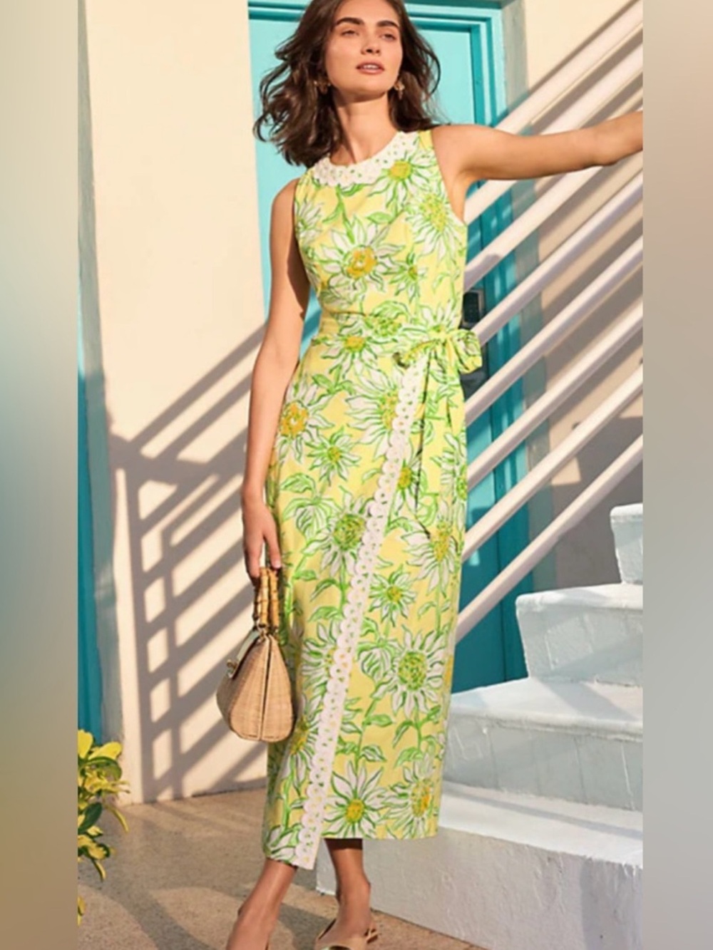NWT Lilly Pulitzer Fresia Stretch Maxi Limoncello Sunbelievable 6